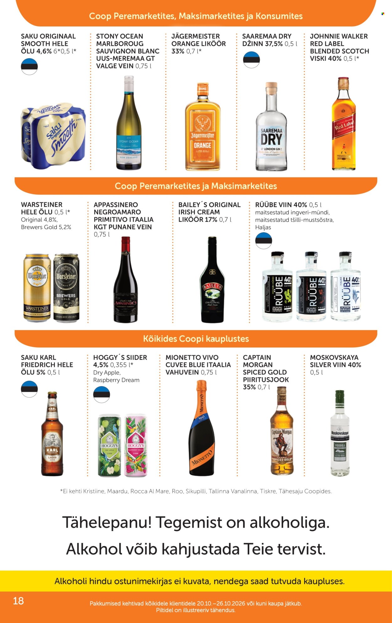 Coop kliendileht - 20.10.2026 - 26.10.2026. Lehekülg 18