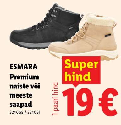 ESMARA Premium naiste või meeste saapad