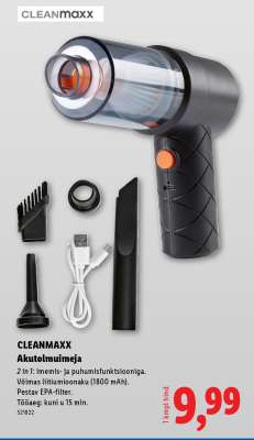 CLEANMAXX Akutolmuimeja