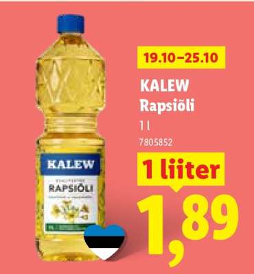 KALEW Rapsiõli
