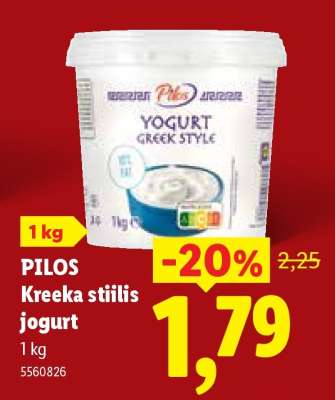 PILOS Kreeka stiilis jogurt