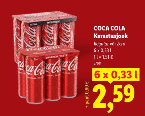 COCA-COLA Karastusjook