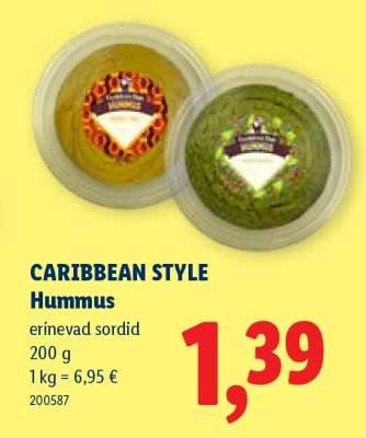 CARIBBEAN STYLE Hummus