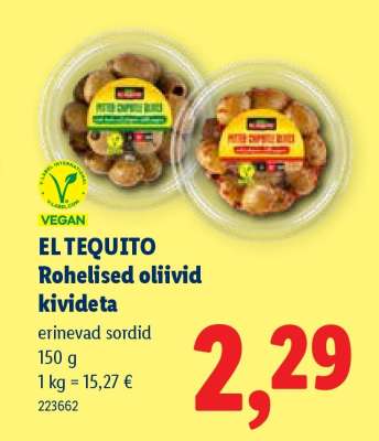 EL TEQUITO Rohelised oliivid kivideta