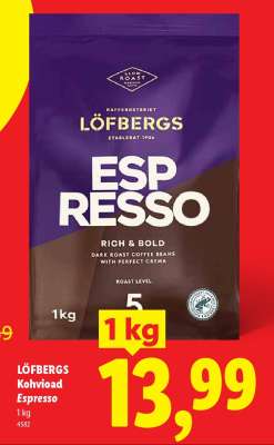 LÖFBERGS Kohvioad Espresso