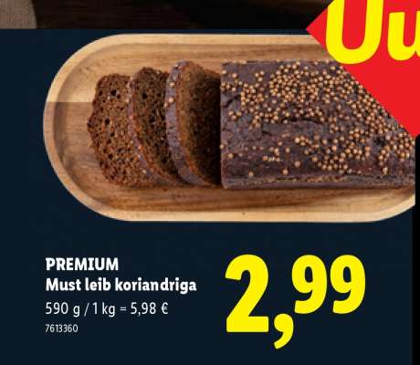 PREMIUM Must leib koriandriga