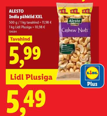 Alesto India pähklid XXL