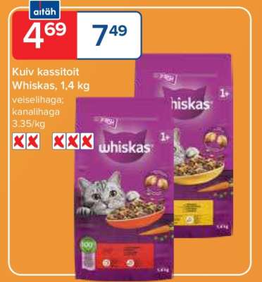 Whiskas Kuiv kassitoit