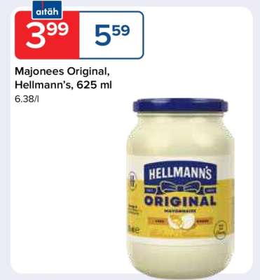 Majonees Original, Hellmann’s, 625 ml