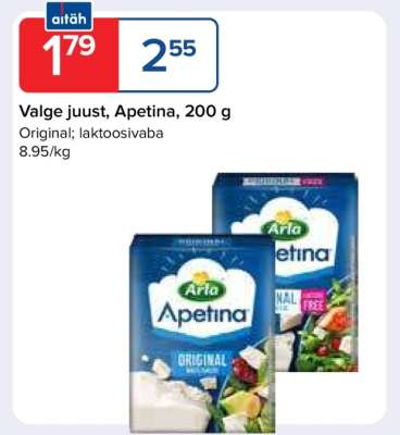 Valge juust Apetina, 200 g