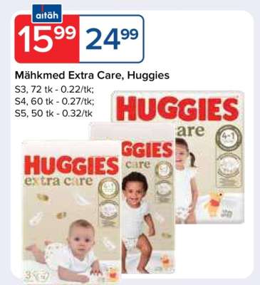 Mähkmed Extra Care, Huggies