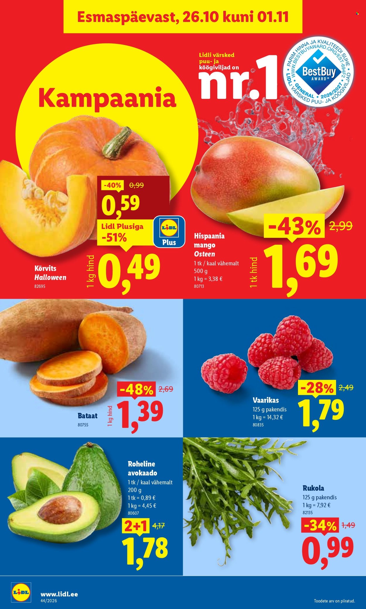 Lidl kliendileht - 26.10.2026 - 01.11.2026. Lehekülg 8