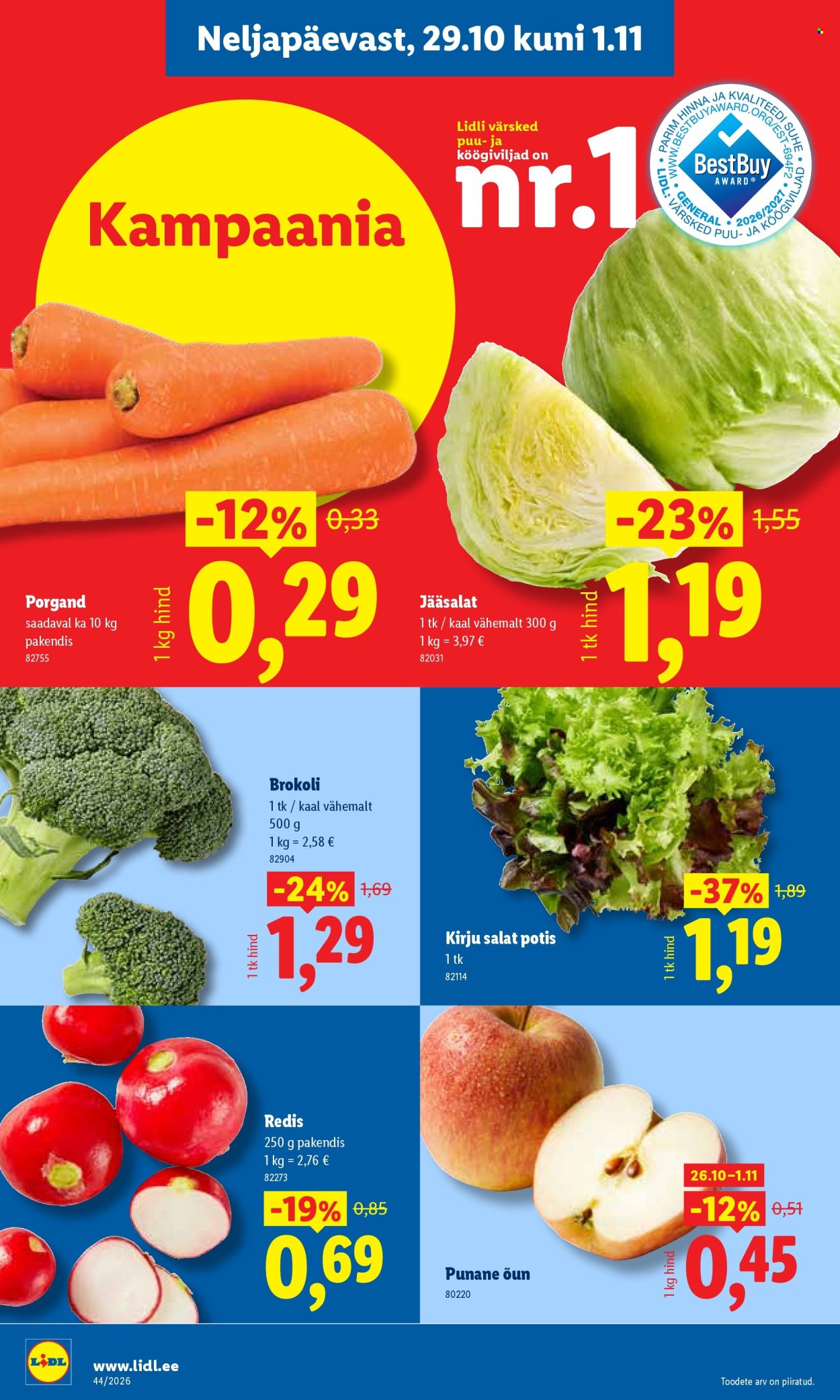 Lidl kliendileht - 26.10.2026 - 01.11.2026. Lehekülg 36