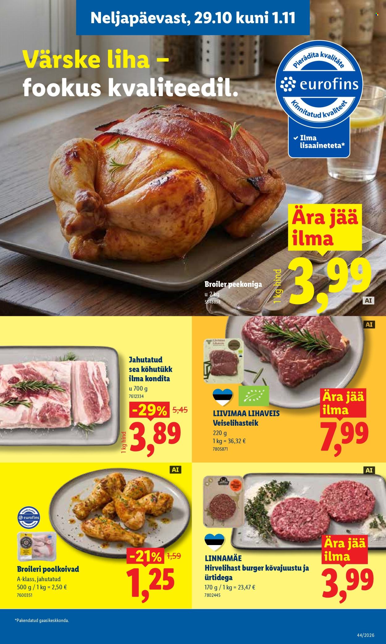 Lidl kliendileht - 26.10.2026 - 01.11.2026. Lehekülg 39
