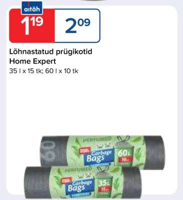 Lõhnastatud prügikotid Home Expert